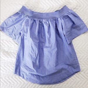 J.Crew off the shoulder top